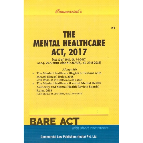 Commercial's The Mental Healthcare Act, 2017 Bare Act 2023